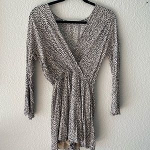 Leopard print romper